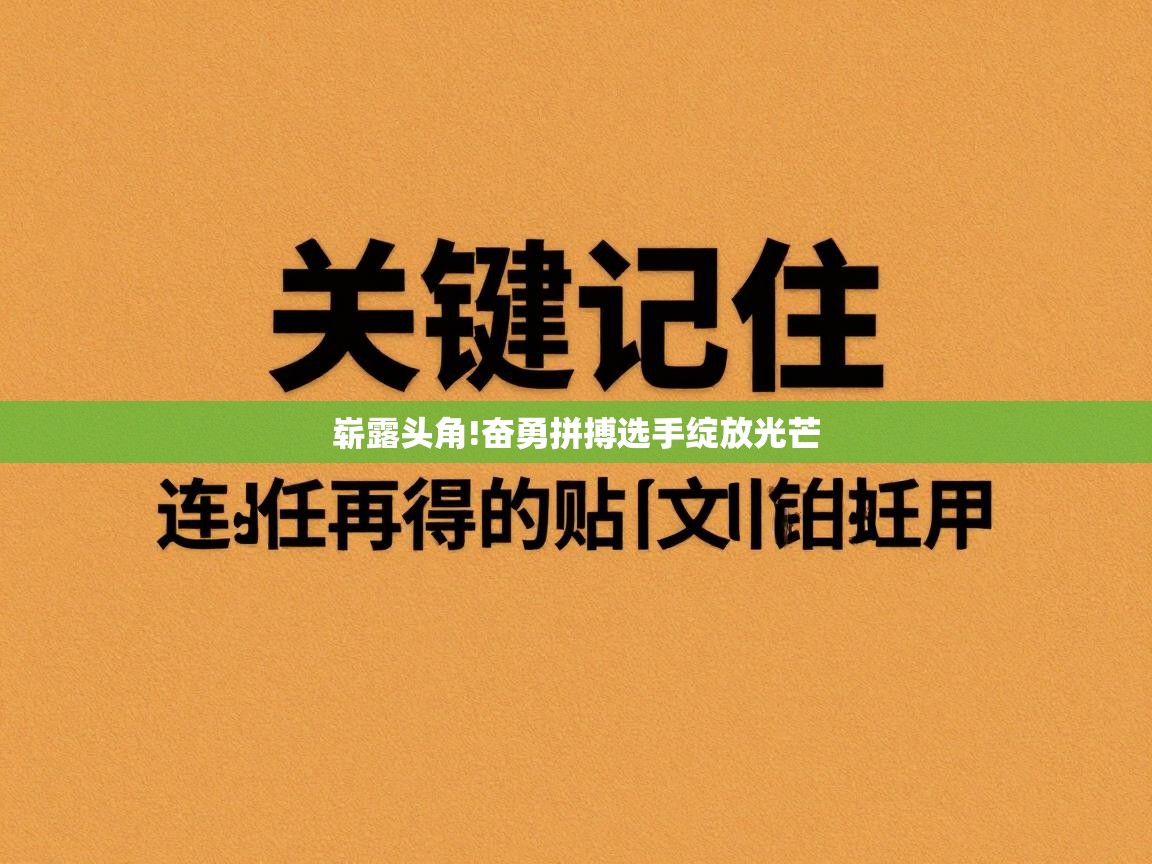 开云体育推送通知设置-崭露头角!奋勇拼搏选手绽放光芒 第4张